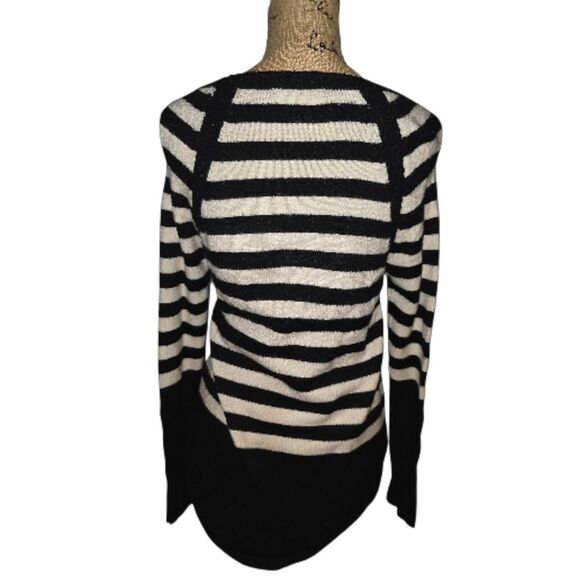 Anthropologie Black and White striped sweater Size Small Women's - Picture 2 of 4